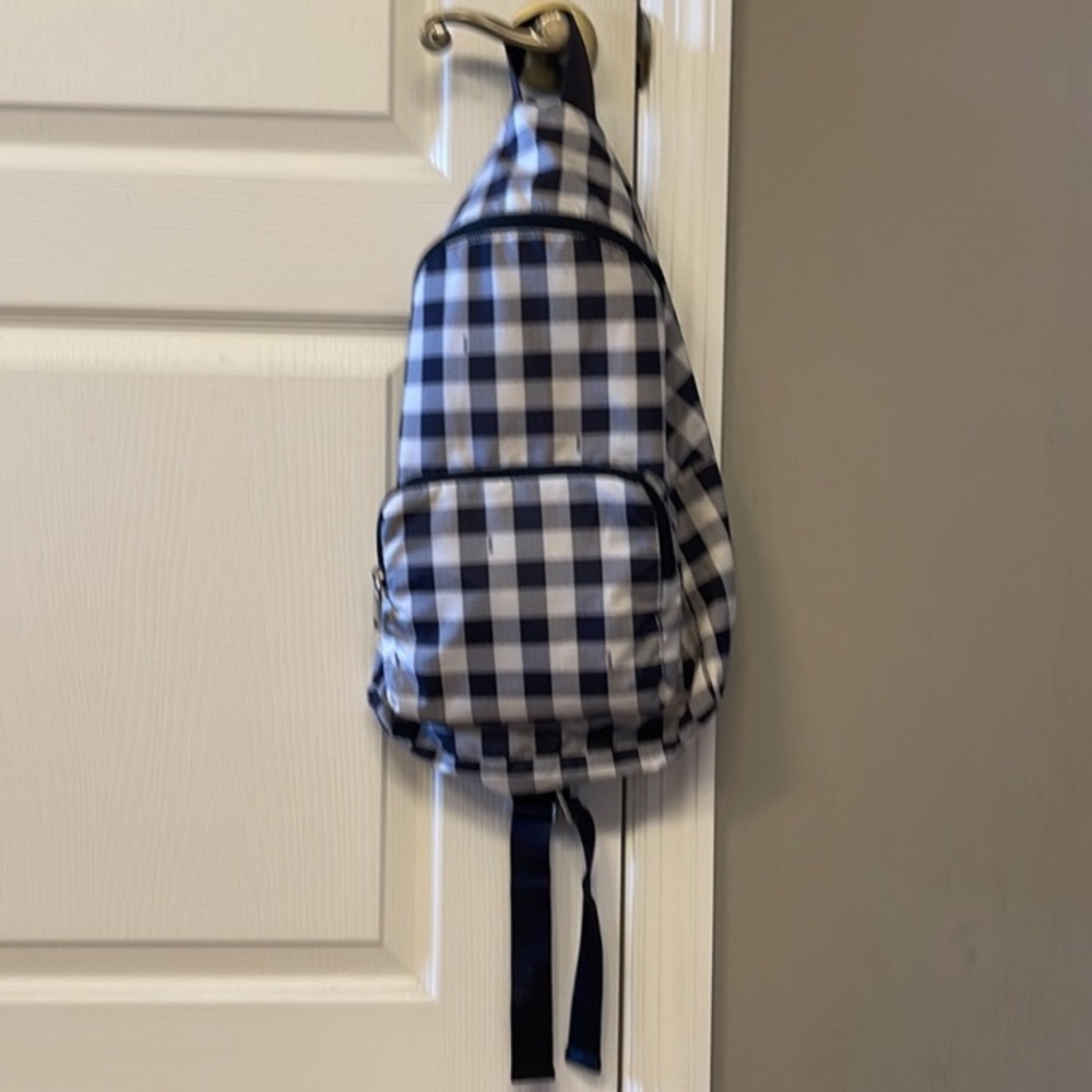 Coach Gingham Backpack 🎒 Black & White NWT 🖤🤍🖤 Back to School